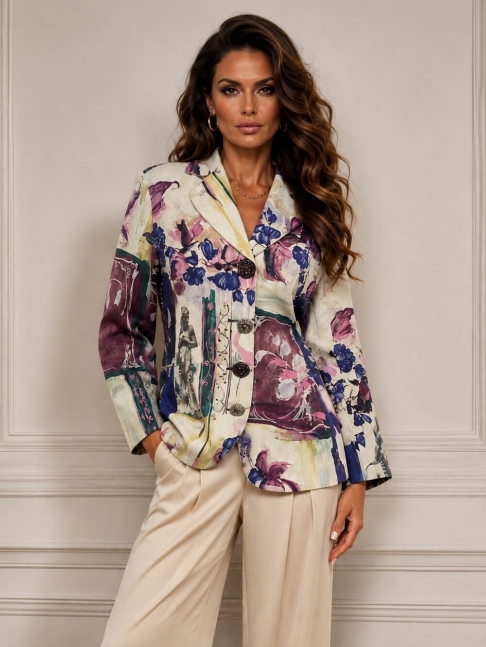 Vintage Marsha & Julio for Componix Statement Art Blazer